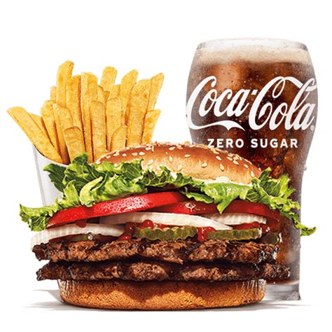 Double Whopper Meal Burger King - price, calories