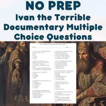 No Prep Ivan The Terrible Documentary Multiple Choice Questions