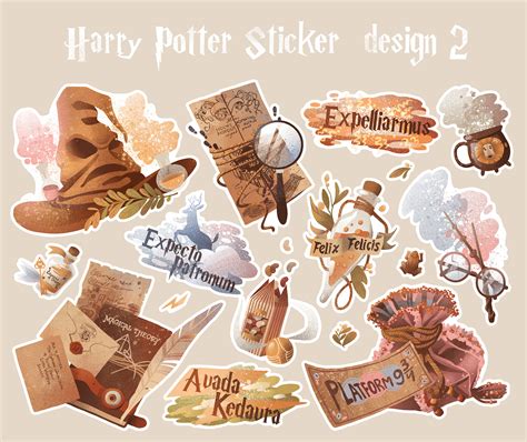 Harry Potter Sticker Design On Behance