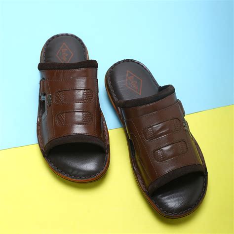 Buy Lee Cooper Men Solid Leather Slip On Sandals From Lee Cooper At Just Inr 2299 0