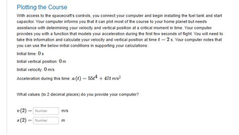 Solved Plotting the Course With access to the spacecraft's | Chegg.com