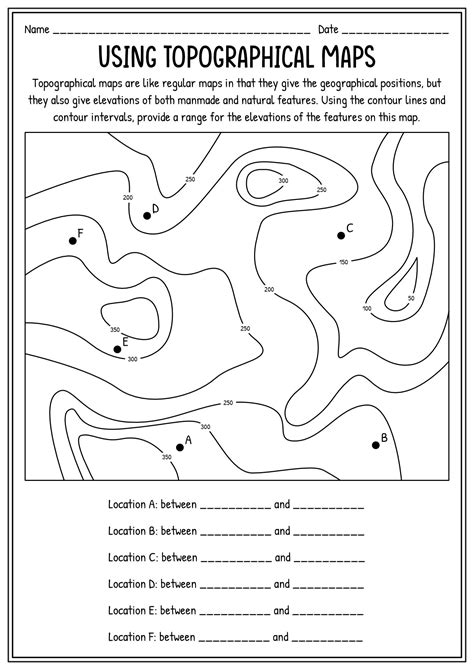 8 Drawing Contour Lines Worksheet Free PDF At Worksheeto