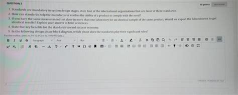 Solved Questions 10 Points 1 Standards Are Mandatory In