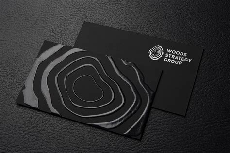 Thermography Investment Black Business Card Design