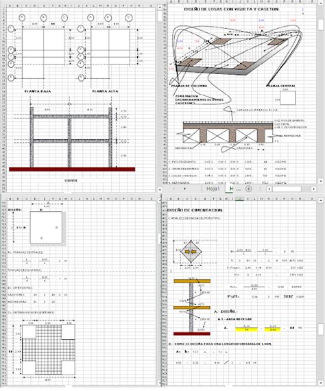 Todo Sobre IngenierÍa Hoja De Calculo Estructural Para Una Casa Con 2 Niveles Excel