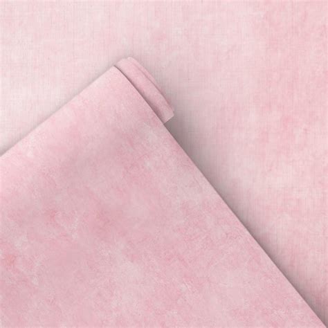 Papel de Parede Adesivo Cimento Queimado Rosa Arte Destaque Papéis