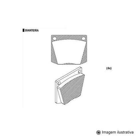 Pastilha De Freio Opala Caravan 4C 6Cc 71 76 Varga Comodoro