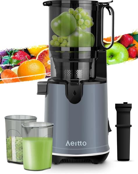 Aeitto Cold Press Juicer Juicer Machine With Large Feed Chute