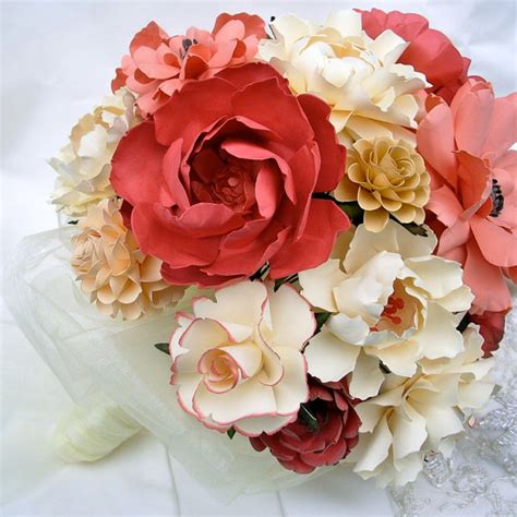 Paper Flower Bouquets - Handmade Wedding | Emmaline Bride®