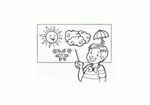 weather man coloring pages