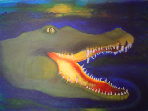 Pin By Elle Slutzky On My Art Art Painting Gator