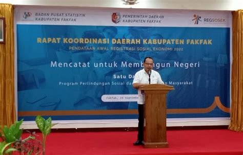 BPS Fakfak Gelar Rapat Koordinasi Pendataan Awal Registrasi Sosial