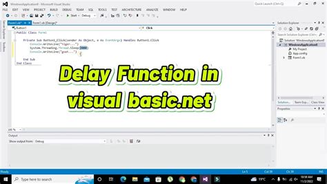 Delay Function In Vb Net How To Create A Delay Function In Visual