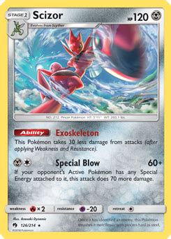 Pokemon Scizor Card