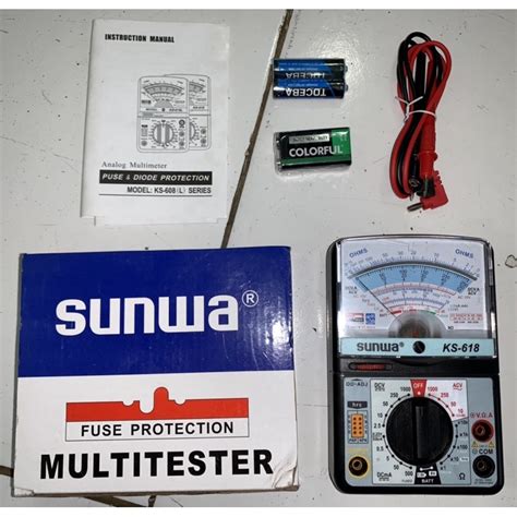 Jual MultiTester Avometer Multimeter Analog Sunwa KS 618 Shopee Indonesia