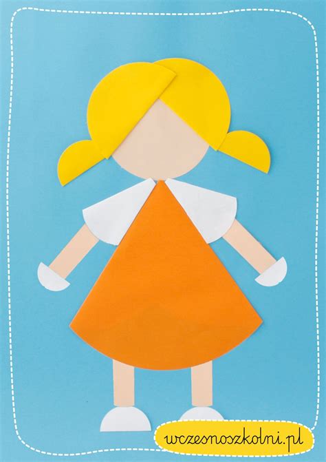 Аппликация Из Бумаги Девочка Лучшая Фото Подборка