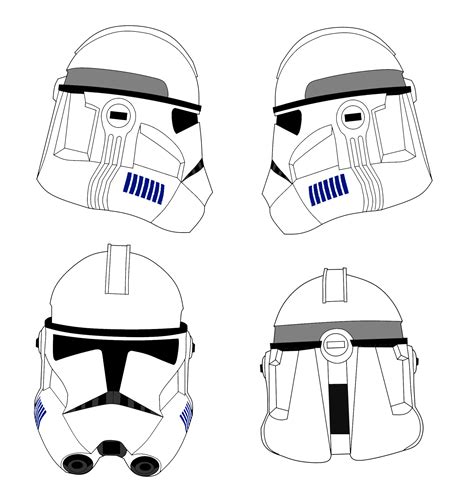 Clone Phase 2 Helmet Template Clone Trooper Helmet Clone Trooper Star Wars Helmet