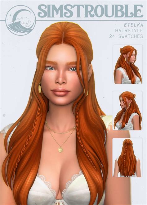 Etelka Hairstyle Versions By Simstrouble Simstrouble In