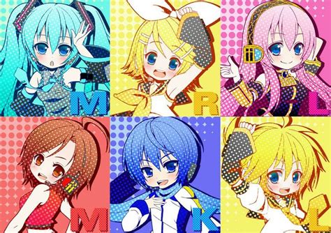 Hatsune Miku Kagamine Rin Megurine Luka Meiko Kaito And Kagamine Len Vocaloid Pinterest