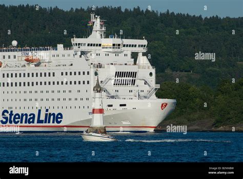 The Swedish Car Ferry Stena Saga Of Stena Line Leaving The Quay At