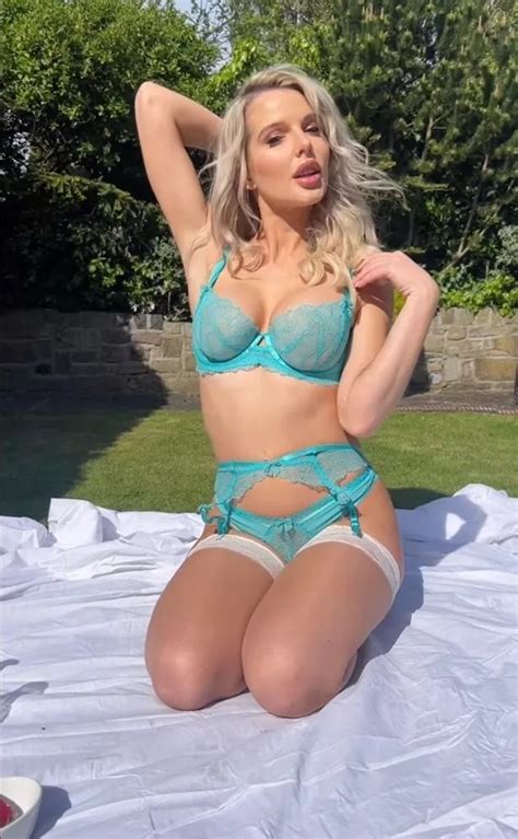 Im A Celebs Helen Flanagan Sprawls Out In Sheer Lingerie And