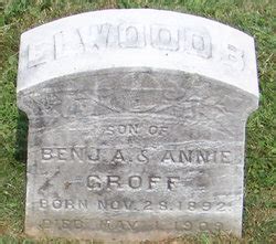 Elwood Booz Groff 1892 1909 Mémorial Find a Grave