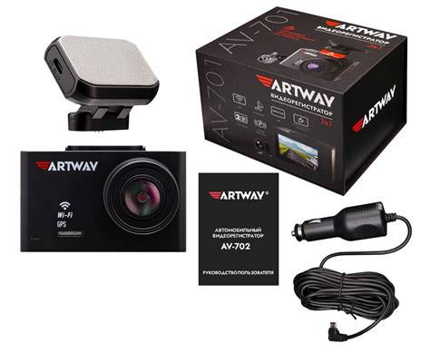 Видеорегистратор ARTWAY AV-702 SONY IMX 335 WI-FI 4K GPS