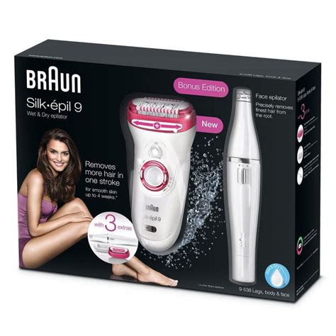 Эпилятор Braun Silk-epil 9 - 9538 + эпилятор для лица купить в ...