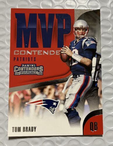 Tom Brady Panini Contenders Mvp Mvp Contenders Ebay