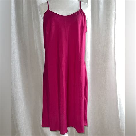 Nanette Lepore Simple Barbie Hot Pink Slip Dress Gem