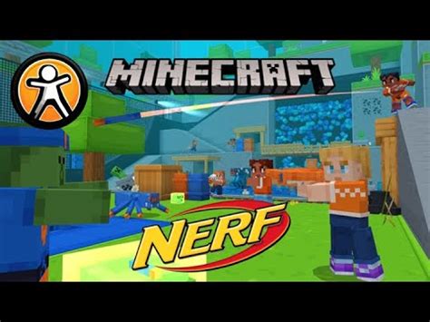 Nerf Gun Mayhem In The Overworld Exploring Minecraft And Nerf DLC