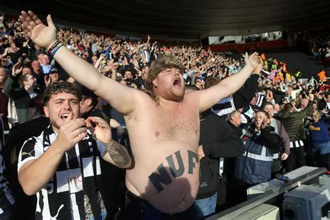 newcastles biggest fan group howay newcastle celebrates carabao cup