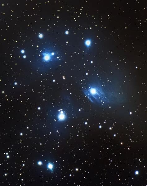 The Pleiades Messier 45 Rastrophotography