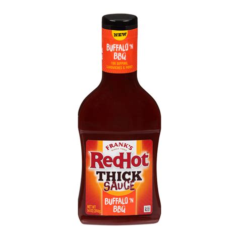 Frank S Red Hot Thick Sauce Buffalo N BBQ 14oz 396g 6CT