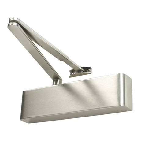 Rutland Ts Fire Rated Overhead Door Closer Satin Nickel Screwfix