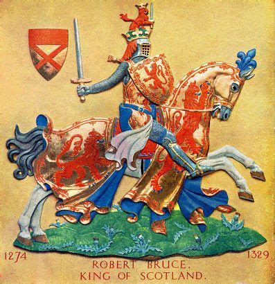 Heraldic Representation Of Robert The Bruce King Of Scotland Battle