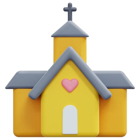 church 3d render icon illustration 11653066 PNG