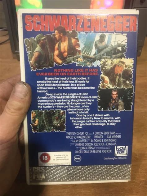 Predator Arnold Schwarzenegger Big Box Ex Rental Vhs Video Cbs Fox