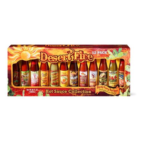 Desert Fire Hot Sauce Collection 12 Piece Gift Set Hot Sauce Desert Gift Set Gifts Best