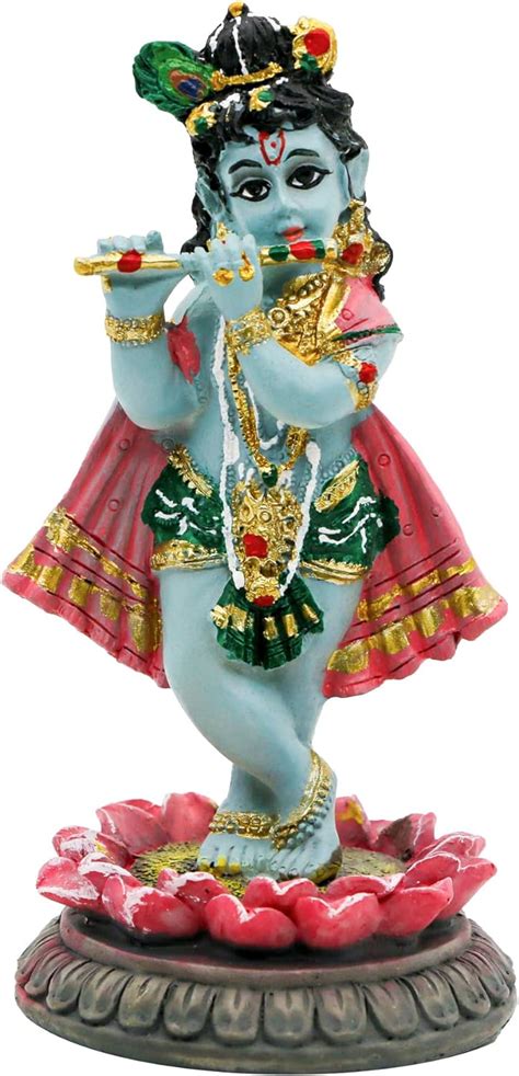 Amazon Alikiki Indian Idol Krishna God Statue 3 9H Hindu Murti