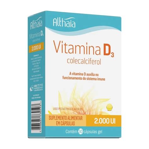 O Laboratório Althaia E Confiável - Vitamina D3 2000UI Althaia - Saúde em Cápsulas
