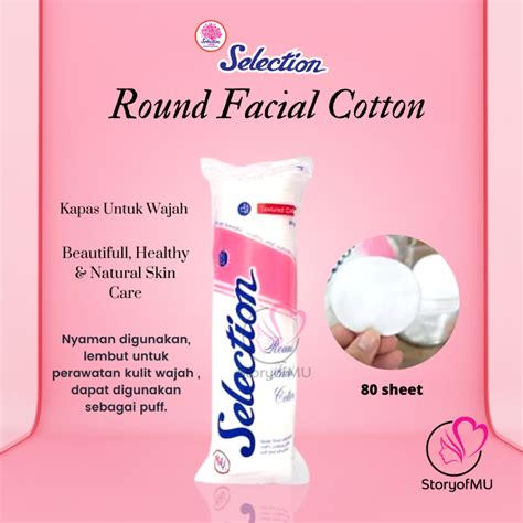 Jual Kapas Selection Facial Cotton Round Oval Bulat Ball Special Tipis