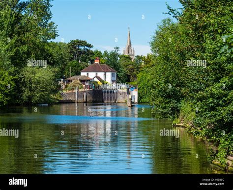 View Of All Saints Church Marlow Lock River Thames Marlow