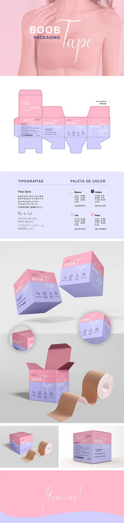 Boob Tape Packaging On Behance