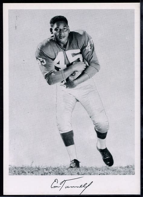 1956 Giants Team Issue Football Card Emlen Tunnell