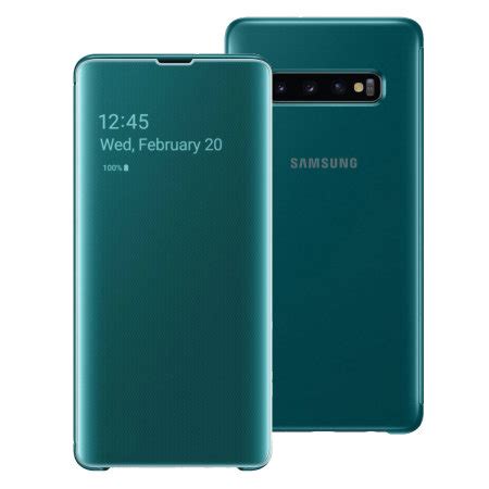 Clear View Cover Officielle Samsung Galaxy S Plus Vert