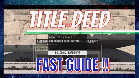 DMZ Season 4 TITLE DEED Fast Guide Black Mous Faction Tier 4