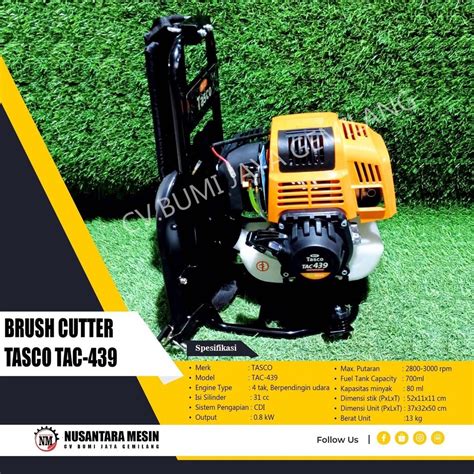 Jual MESIN POTONG RUMPUT GENDONG BRUSH CUTTER TASCO TAC 439 Shopee