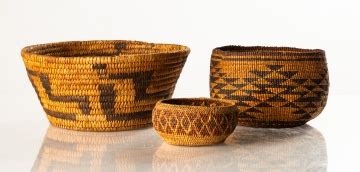 Three Native American Baskets | Cottone Auctions