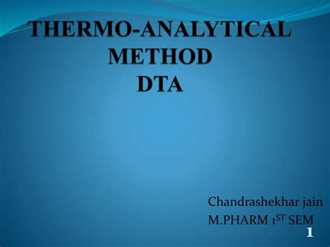 Csjain Thermo Analytical Ppt